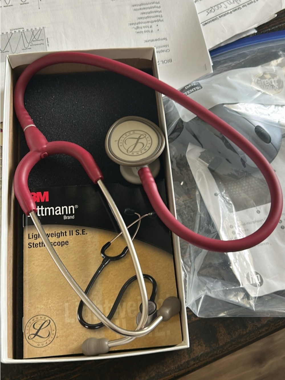 Littmann Lightweight II S.E. Stethoscope - Burgundy